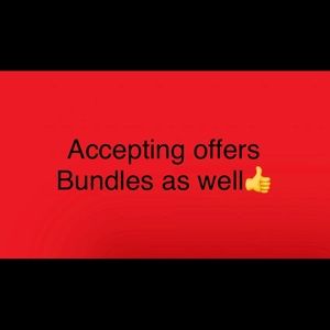 Accepting reasonable offers on everything ty